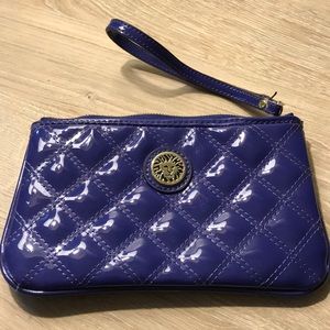 Blue Anne Klein wristlet